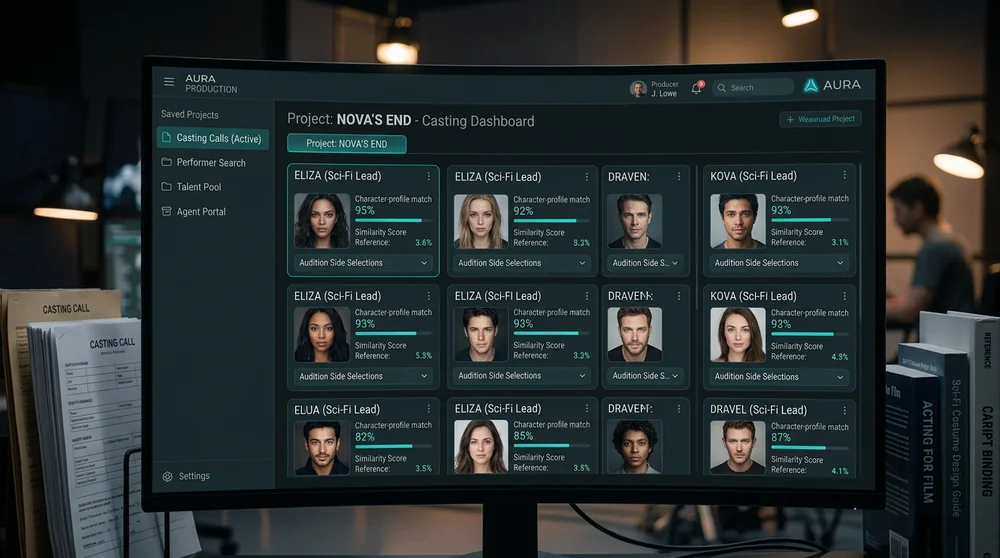 Casting Forge dashboard — Character-to-performer matching and casting boards.